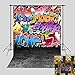 Fanghui 80s 90s Theme Party Photography Backdrops Photo Background Birthday Party Decoration Vinyl 5x7ft