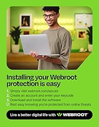 Webroot Antivirus Software 2025 | 3 Device | 1 Year