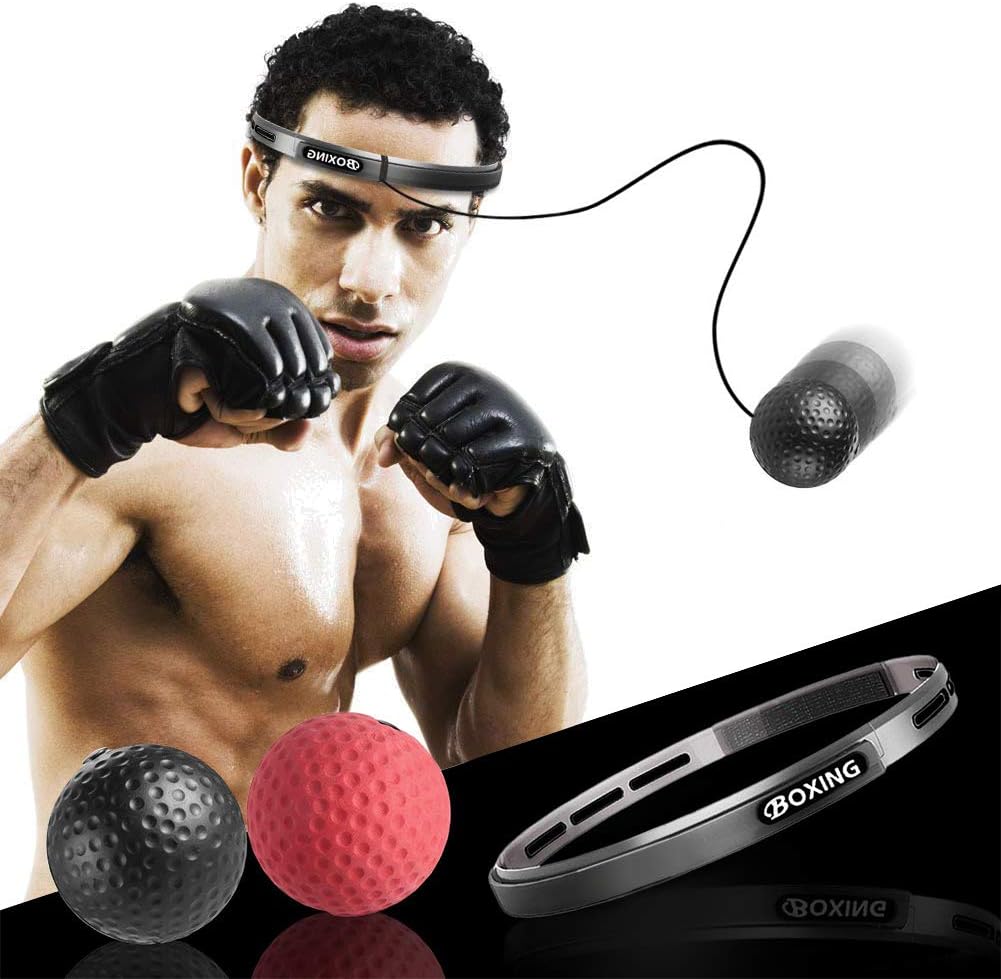 Boxen Training Reflex Box Ball mit Stirnband Reflexball Speed Boxing