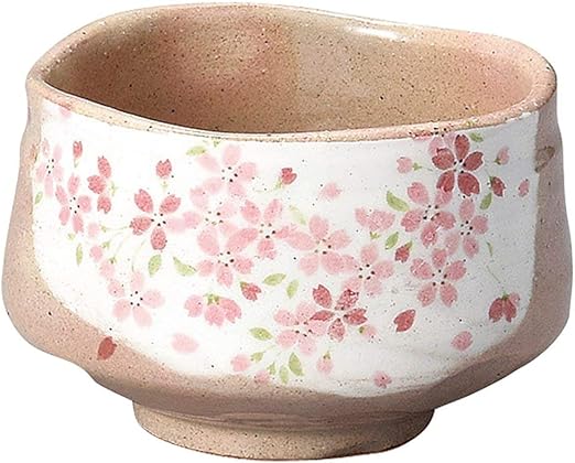 Amazon.com: Yamakiikai Minou Pottery Japanese Tea Bowl Shirokesho ...