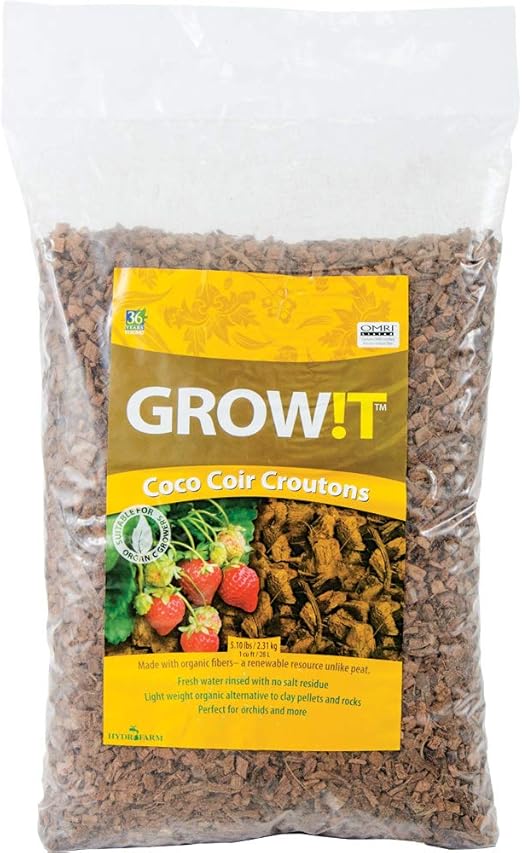 Amazon Com Hydrofarm Growt Ad113000 Coco Can Croutons 28 Liter