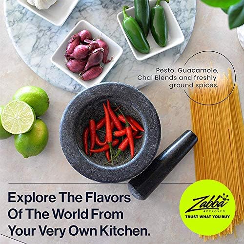 Mortar & Pestle Sets Natural Unpolished Granite Mortar and Pestle by