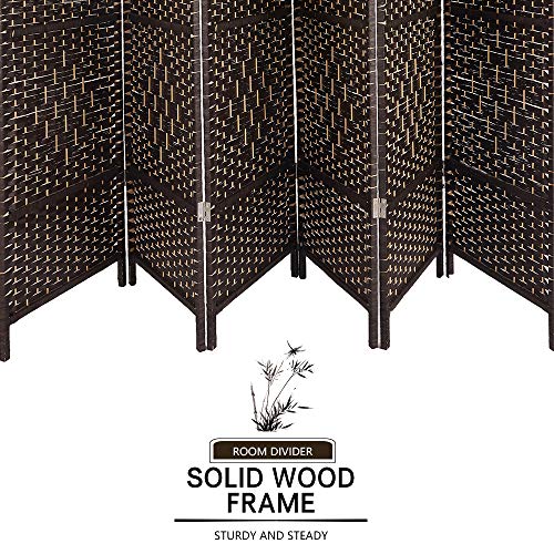 Cocosica Weave Fiber Room Divider, Natural Fiber Folding Privacy Screen