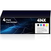 414X Toner Cartridges Replacement Pro MFP M479fdw M454dw for HP 414A 414X Toner (with Chip) W2020A W2020X Works for Laser Jet Pro M479fdn M454dn M479 M454 MFP M480f M479dw Printer 4Pack(1BK+1C+1M+1Y)