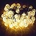 Sogrand,60LED 36FT.Solar String Lights,Warm White LED Crystal Ball,Solar Lights Outdoor,String Lights,Solar Garden Lights for Garden,Party,Dinner,Bedroom,Festival,Patio,Yard,Landscape