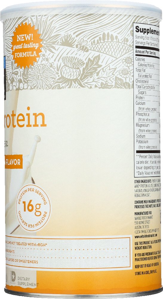 365 Everyday Value, Whey Protein Powder, Natural Vanilla Flavor, 13.7