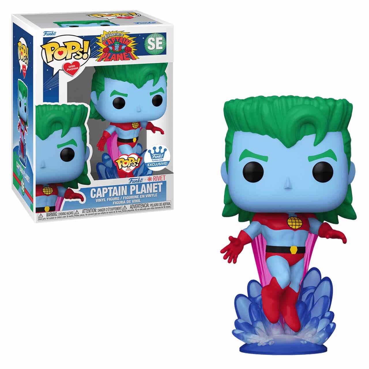 Funko Pop!s with Purpose: The New Adventures of Captain Planet *Flying Shop Exclusive,(73962)