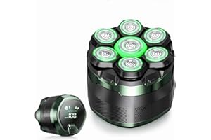NIWUIO Head Shaver for Bald Men: Electric Bald Razor- Wet/Dry Shaving-Professional Grooming Kit for Balder-echargeable Head Shavers for Scalp/Face/Beard for Women - Dark Black