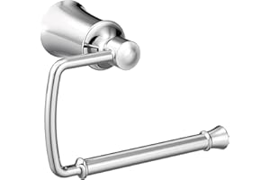 Moen YB2108CH Dartmoor Single Post Toilet Paper Holder, Chrome