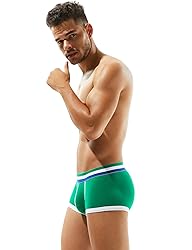 SEOBEAN Mens Low-Rise Trunk Boxer Brief Underwear