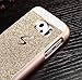 Galaxy S6 Case, LA GO GO(TM) Beauty Luxury Diamond Hybrid Glitter Bling Hard Shiny Sparkling with Crystal Rhinestone Cover Case for Samsung Galaxy S6 G9200 (Gold, Galaxy S6)