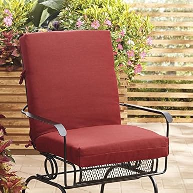 Amazon Com Allen Roth 1 Piece Cherry Red High Back Patio Chair