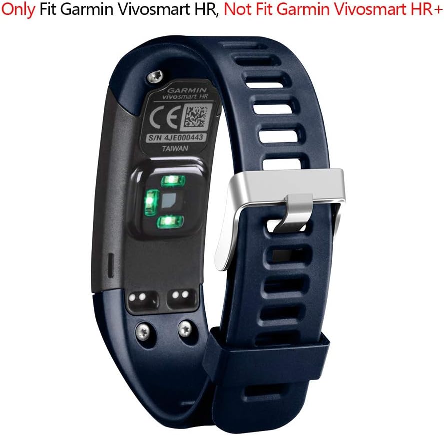 Band for Garmin Vivosmart HR, Soft Adjustable Silicone Replacement Wristband Sport Watch Band Accessory for Garmin Vivosmart HR (No Tracker, for Garmin Vivosmart HR Only)