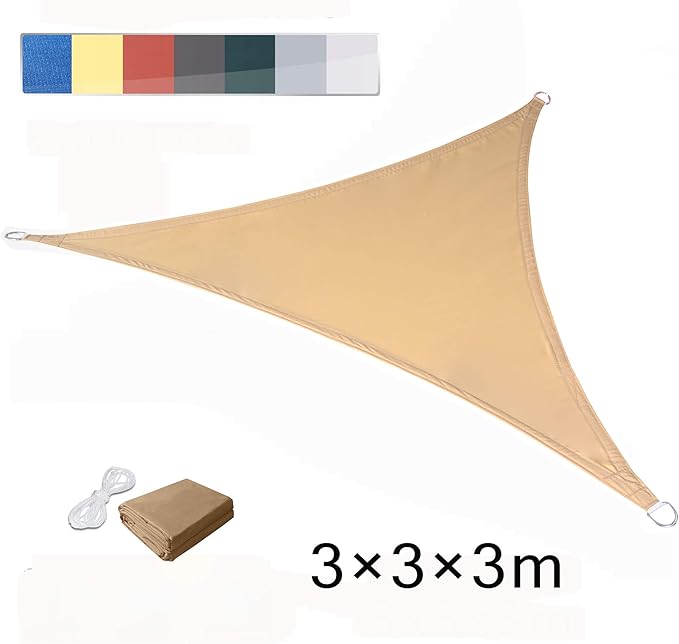 Amazon.de: LOVE STORY Dreieck 3 x 3 x 3 m Sandbeige UV-Schutz