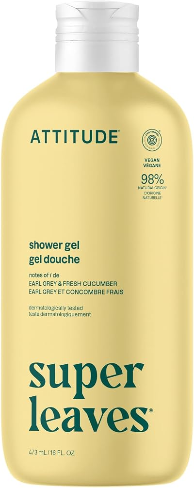 ATTITUDE Body Wash EWG Verified 473 mL Earl Grey Cucumber Scent