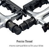 Hycline 9/16 Inch Bike Pedals Aluminum Non-Slip Replacement Pedals Set view 3