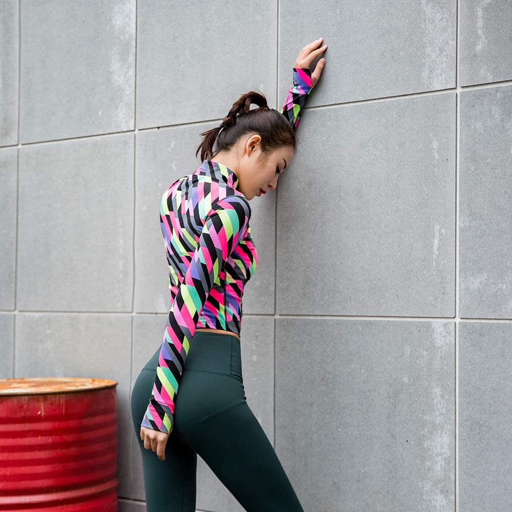 Specific Heart Women’s Stretchy Workout Lightweight, Full Zip Running Track Jacket: Clothing