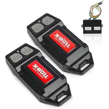 Winch Remote Control, 12V Car Wireless Winch Remote Control Kit, Manual Wireless Electric Winch Traction Remote Control Switch, Suitable For Small