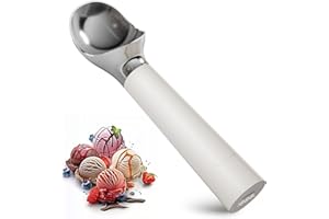 Heated Ice Cream Scoop, Rechargeable Electric Scooper for Hard Icecream, Self Warming Spoon, Rust-Proof, Anti Freeze Handle, 