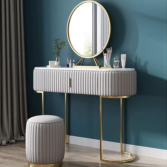 Xhtoe Tocador Moderno Tocador Simple Tabla de mármol Tocador de Belleza