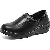 Vxtyioep Slip-On Clogs for Women Footwear for Comfort and Arch Support - Resistant and Chef Shoes - Nursing, Veterinarians, Food Service, Healthcare Professionals, Oil and Water Resistant Black