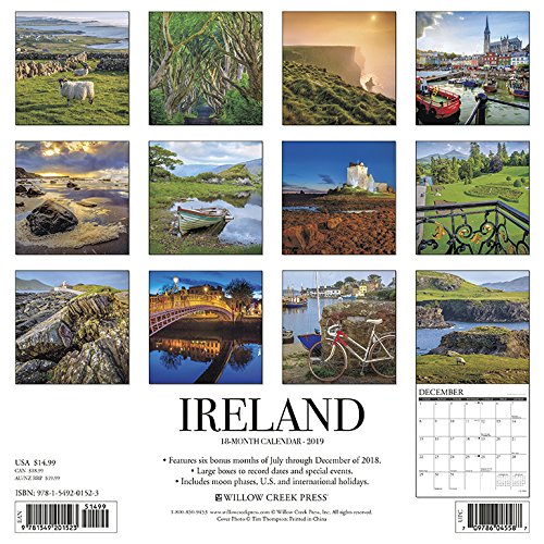 Ireland 2019 Wall Calendar