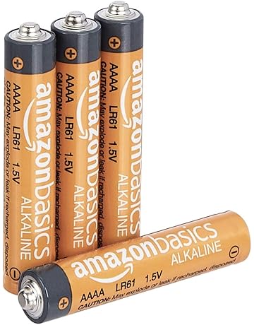 AmazonBasics - Pilas AAAA alcalinas de 1.5 voltios, gama Everyday, paquete de 4 (el aspecto puede variar)