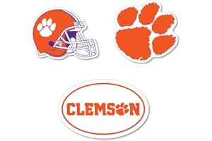 SDS DESIGN ASSOCIATES, INC. Large Auto Magnets, 3 Pack Durable Magnets. Size: Two 6" and One 3" Magnet (Clemson Tigers)