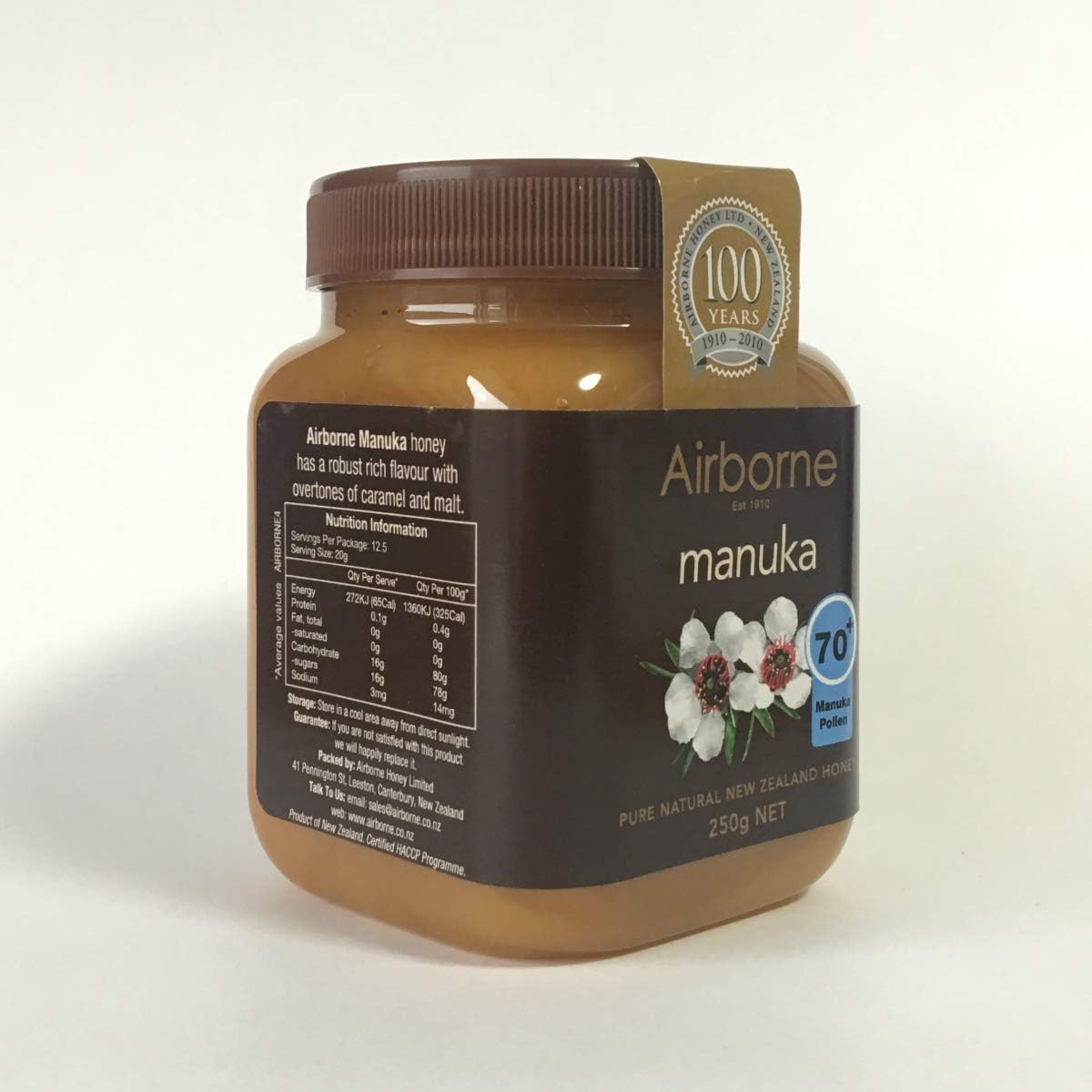 Amazon エアボーン マヌカハニー 250g 70 ニュージーランド産 はちみつ 蜂蜜 天然 濃厚 Airborne はちみつ 通販