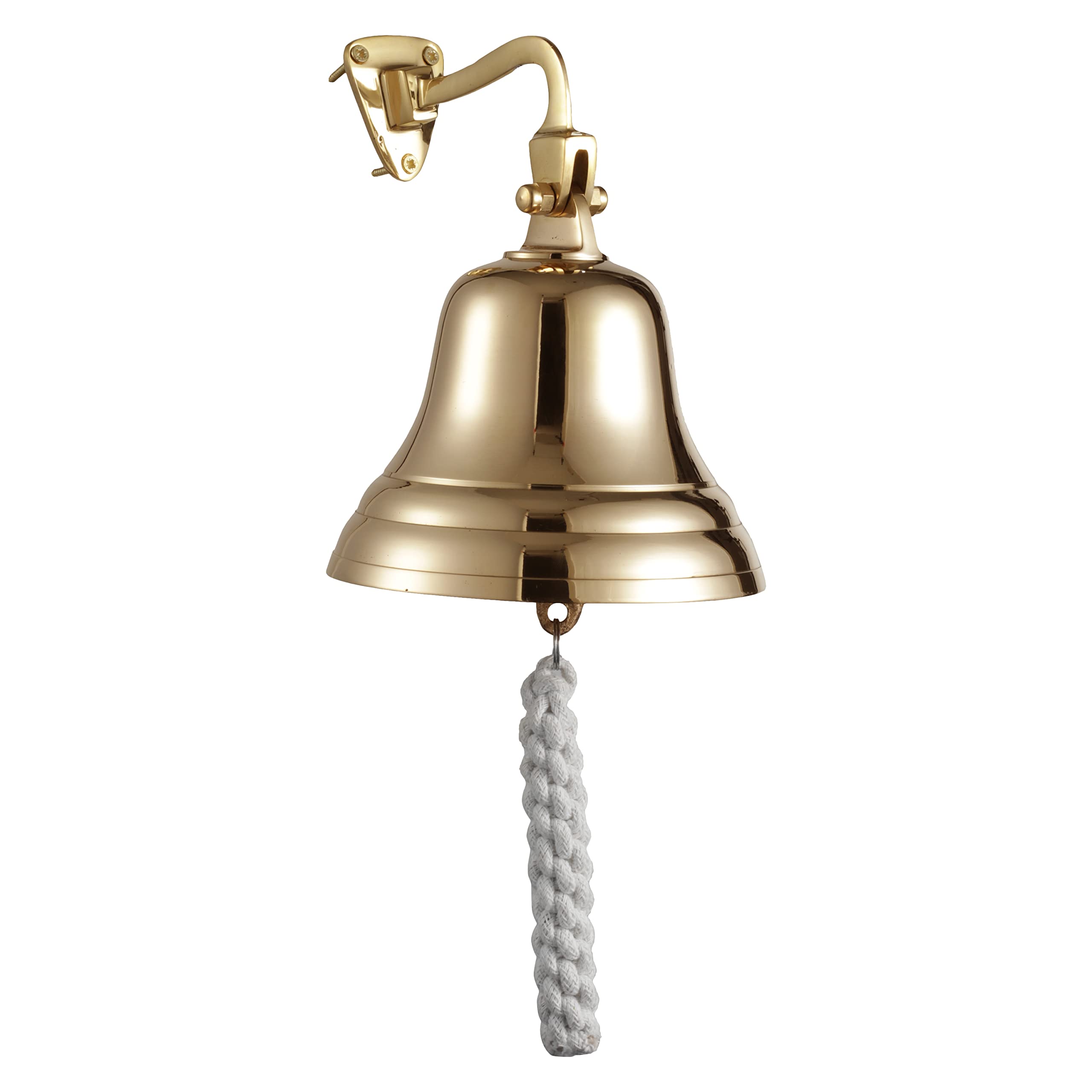 ACL Last Order Bell - Bar Accessories for Home Pub Hand Bell – Wall Mounted Bar Bell Nautical Decorations – Unique Brass Bell with Crisp Loud Sound Ideal for Christmas, Reception, Pubs 5 Inch