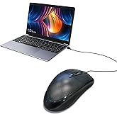 ZAQTG 3-Button USB Wired Mouse, 2.4GHz, 1000 DPI Optical Tracking, for PC/Mac/Laptop - Black