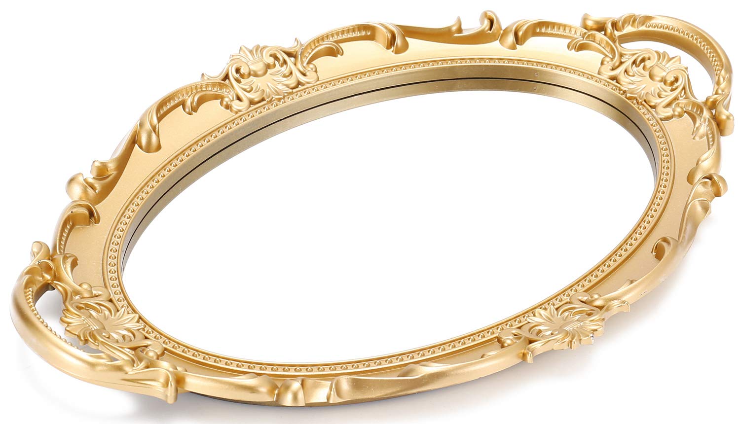Sooyee Decorative Tray - Gold Mirror Tray for Bathroom Vanity, Dessert ...