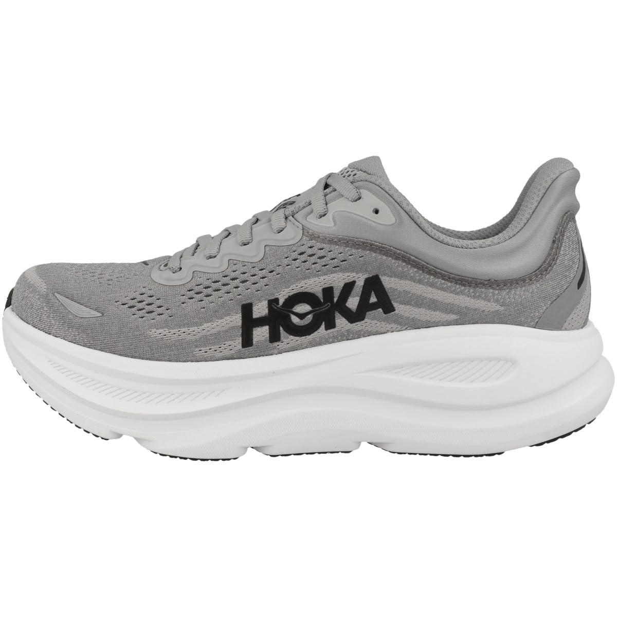 Hoka Mens Bondi 9 Galactic Grey/Stellar Grey 11.5 Medium Image