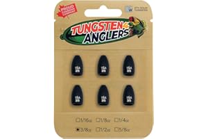 Tungsten 4 Anglers – 97% Pure Tungsten Flipping Weight for Bass Fishing | Sinkers for Punching Through Heavy Cover | 3/8oz. t