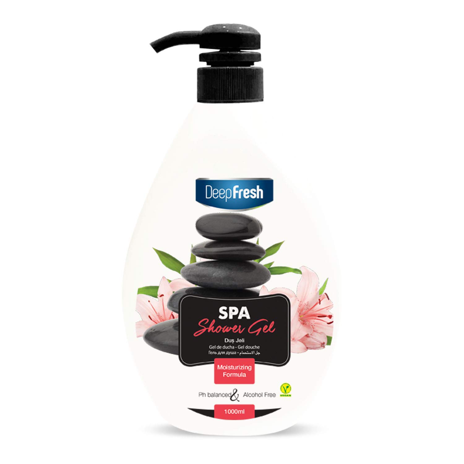 Fresh Shower Gel SPA 1000ml With Pump – No alcohol – No paraben – Vegan Ceritified