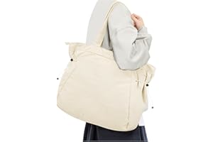 CADOLIM Tote Bag For Women Gym Bag Large Shoulder Bag Purses For Women Men Travel Tote Bags With Zipper Laptop Bag 15.6 Inch