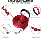 Loutep Training Lead for Dogs 3m to 30m Nylon Leash with Padded Handle view 4