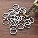 Housweety 200PCs Silver Tone Stainless Steel Open Jump Rings 10mmx1.4mm