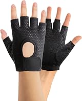 Eophmi Gym Gloves Women Weight Lifting Gloves Black Breathable Cushioning view 1