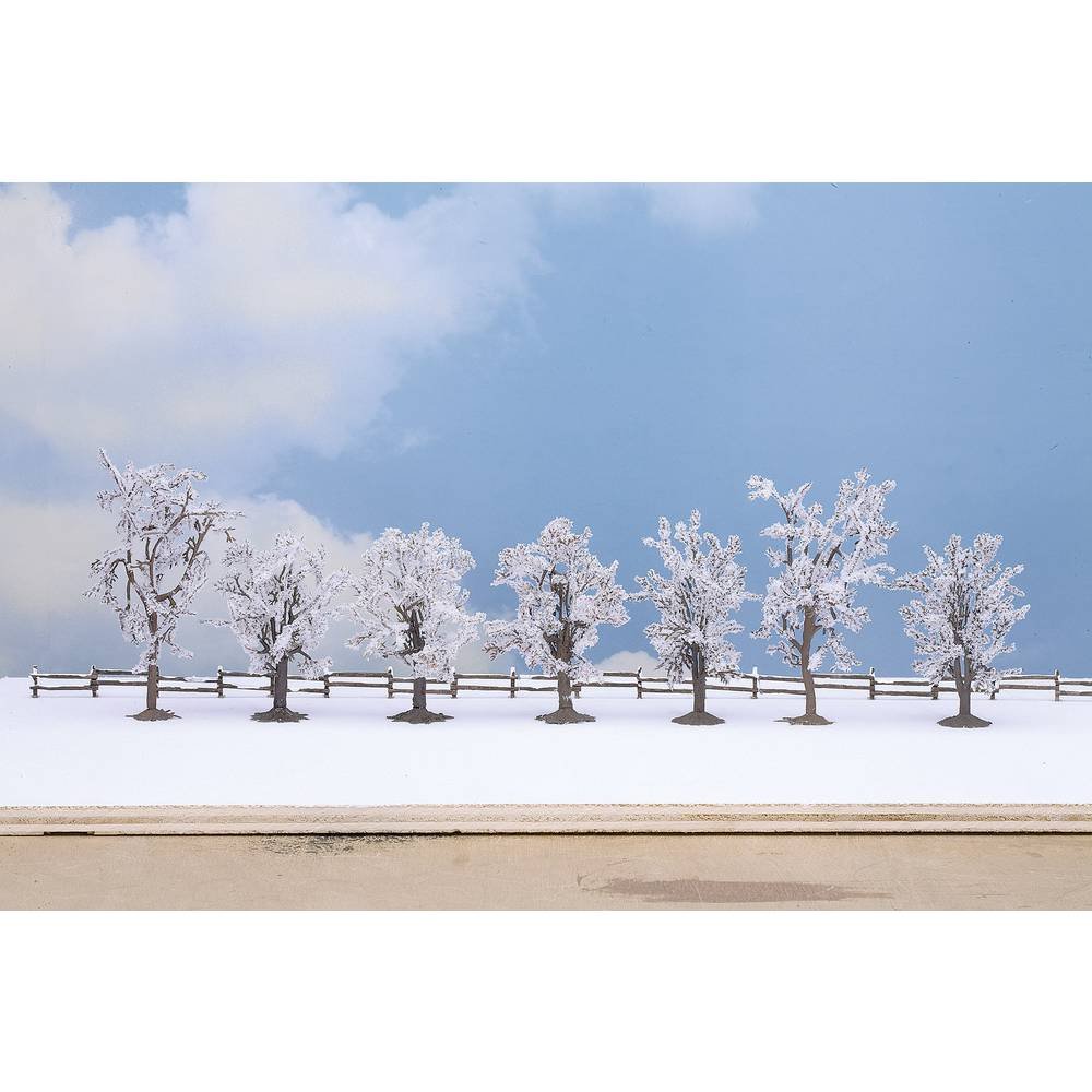 Noch 25075 8-10 cm High Winter Trees Landscape Modelling (7-Piece)