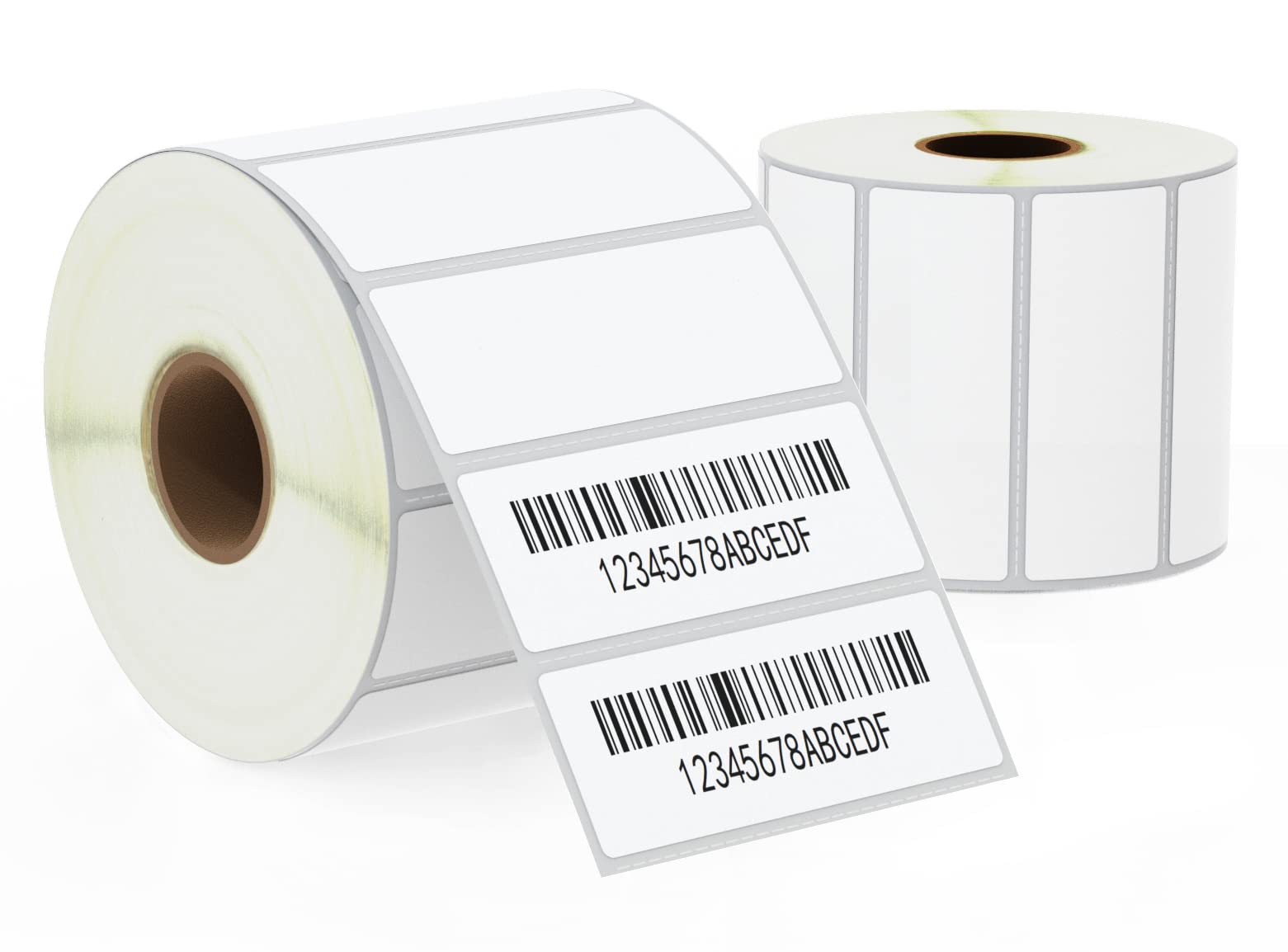 BETCKEY - 67mm x 25mm(2.625 in x 1 in) File Folder & Address Thermal Labels, 2000 Perforated Stickers per Roll Compatible with Zebra & More Printers [2 Roll/4000 Labels]