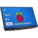HMTECH 7 Inch Raspberry Pi Screen 800x480 HDMI Portable Monitor IPS LCD Screen Display for Raspberry Pi 4/3/2/Zero/B/B+ Win11