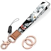Rimilak Wristlet Keychain, Wrist Lanyard Key Chain for Women Men Car Keys ID Badges Card Wallet Phone Camera
