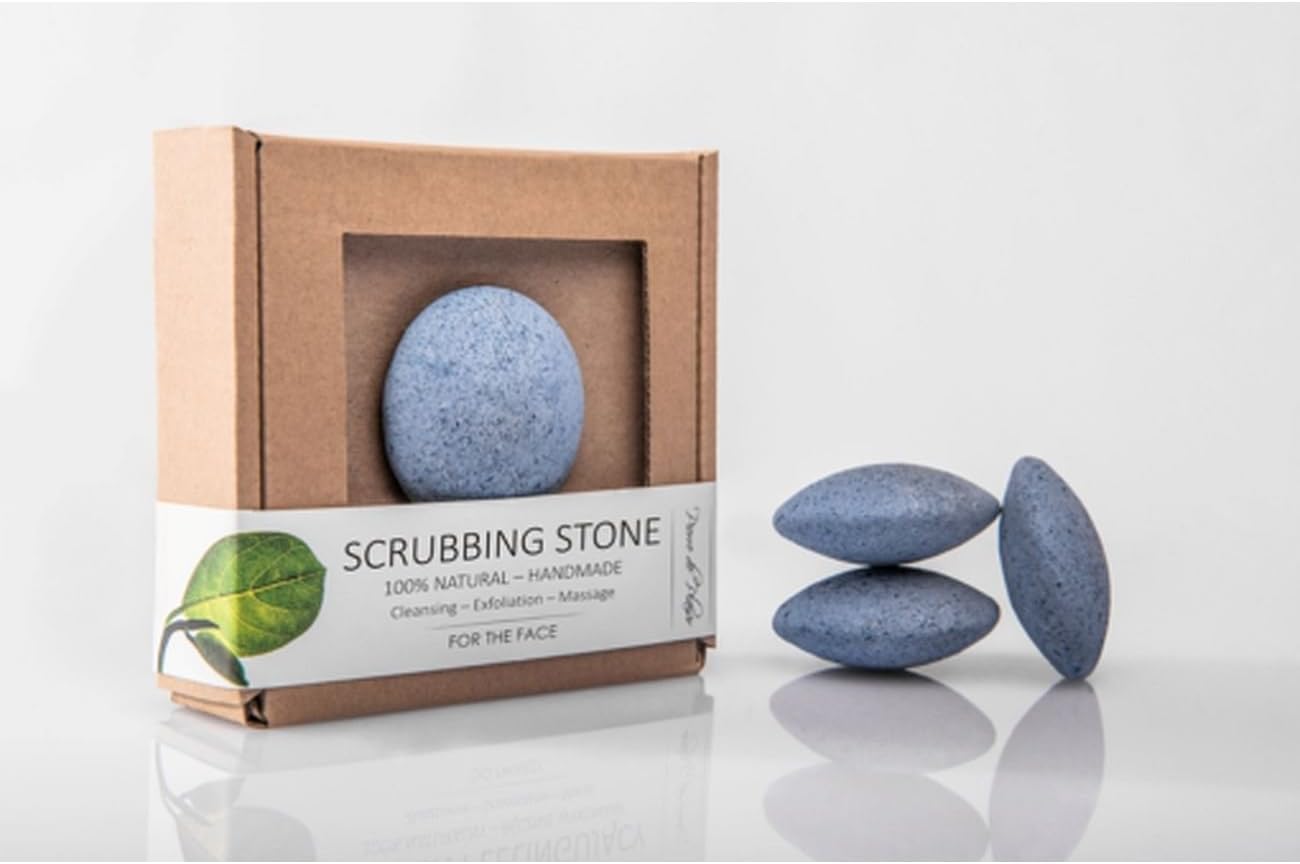Pierre de PlaisirNatural Scrubbing Stone for the Face Blue - 40g