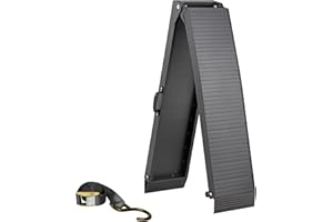 KOLOTOOL Motorcycle Ramp Aluminum Folding Ramp, 750 lbs Capacity Lightweight Portable Truck Ramps with Handle and Buckles, Loading Ramp for Pickup Trucks, Easy to Carry and Store 81"L x 12"W 6.75 FT