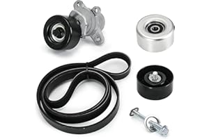 FQRANBO 90K-39155 Serpentine Drive Belt Tensioner w/Pulley Kit Compatible with Nissan Altima 3.5 2007-2012 Maxima 2009-2015 Murano 2009-2014 Replace 39155 36356 36357 K070669