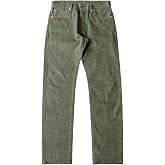 Red Tornado Straight Fit 14oz Selvage Denim Pants in Green