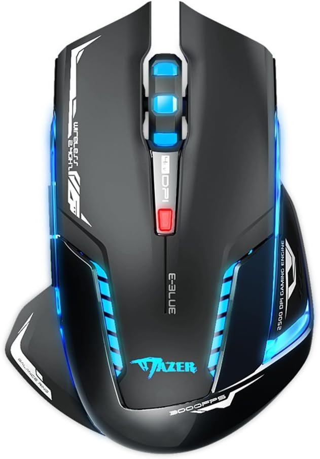 Auawak E-3lue Master of Destiny Mazer II Blue LED 2.4GHz Wireless Optical Engine Gaming Mouse