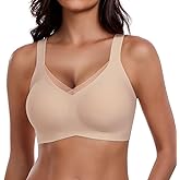 Owucozy Jelly Bras for Women Push Up Bra for Women Seamless Bras No Show Comfort Full Coverage Push Up Wireless T Shirt Bra