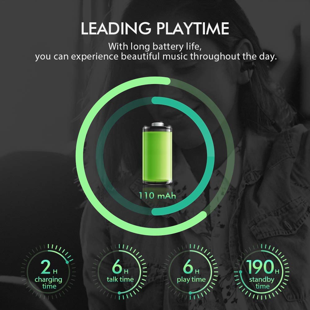 PORTHOLIC Écouteurs Bluetooth Oreillette Bluetooth 4.1 magnétique,Sport Casque Bluetooth sans Fil -IPX6 Étanche- avec Microphone intégré pour iPhone,Samsung,Android téléphones et Tablettes